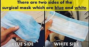 Correct Way to Wear a Face Mask_Blue and White 2020