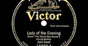 1922 John Steel - Lady Of The Evening