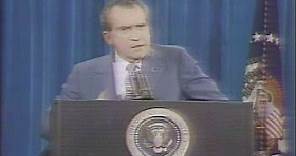 Richard M. Nixon on the Watergate scandal