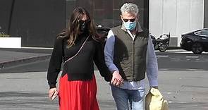 Pregnant Katharine Foster steps out with David on Valentine's