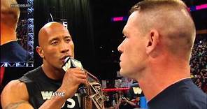 The Rock and John Cena are eager for their clash at WrestleMania 29: Raw, March 4, 2013