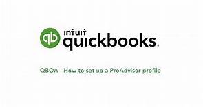 A Step-by-Step Guide: How to set up a ProAdvisor profile | QuickBooks Online Accountant Tutorial