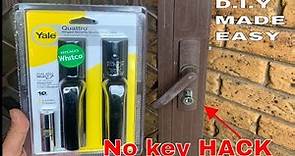 Remove and install security screen door lock - DIY
