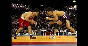 Kendall Cross vs. Guivi Sissaouri, 1996, Freestyle Olympics Gold - Full Match