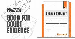 Equifax - How to Write Security Freeze Request - iDispute - Online Document Creator and Editor