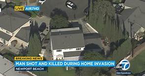 Man forced his way into Newport Beach home, fatally shot by occupant, police say