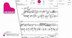 Mozart: Concerto No. 23 in A Major, K. 488 - II. Adagio (The New World) - Piano Sheet Music
