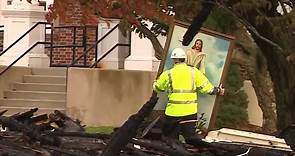 Painting of Jesus Christ survives fire that destroyed 150-year-old church