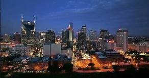 Nashville Skyline 4K stock video footage