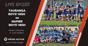 Super 8 Rugby First XV | Tauranga Boys' College v Napier Boys' High