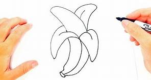 How to draw a Banana | Banana Easy Draw Tutorial