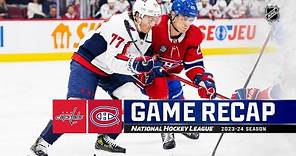 Capitals @ Canadiens 10/21 | NHL Highlights 2023