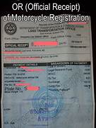 motorcycle registration and insurance