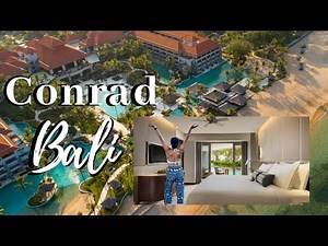 BALI VLOG: CONRAD BALI RESORT & ROOM TOUR DELUXE LAGOON ACCESS ROOM!