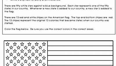 american flag kindergarten worksheet
