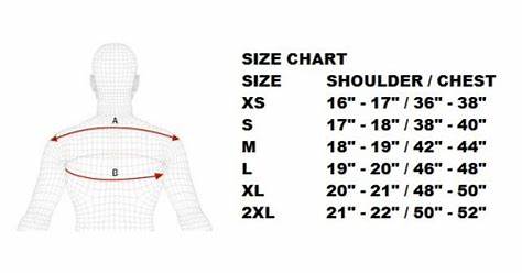 Riddell Shoulder Pads Size Chart