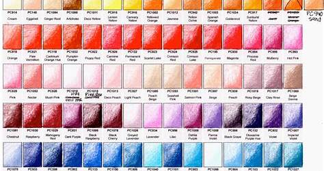 Prismacolor Pencil Color Chart