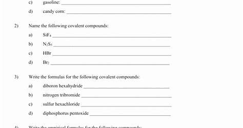 Ionic Bonding Practice Worksheets Answers