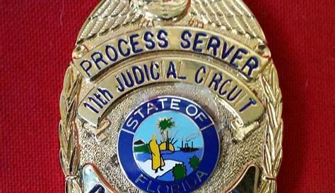 MIAMI DADE COUNTY PROCESS SERVER BADGE RARE for Sale in Holiday, FL