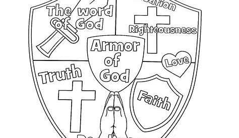 Activities For Armor Of God For Coloring Sheets Printable - Armor of