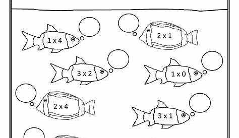 multiplication facts coloring worksheet