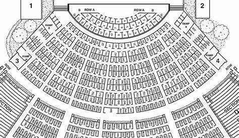 Hollywood Bowl Detailed Seating Chart With Seat Numbers | Elcho Table