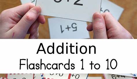 Free Addition Flashcards: 1 to 10 | 3 Dinosaurs