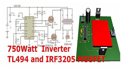 TL494 Inverter Circuit Video Tutorial(12-240V DC to AC) - YouTube