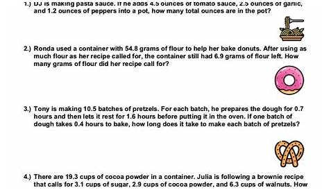math test for 4th grade word problems