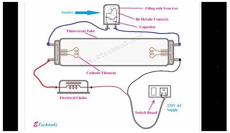 fluorescent lamp circuit diagram