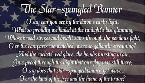 star spangled banner lyrics printable