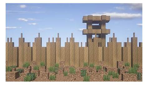 Working on a Fortress Wall and Guard Tower Design for a Taiga Biome : r