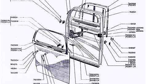 ford truck door diagram