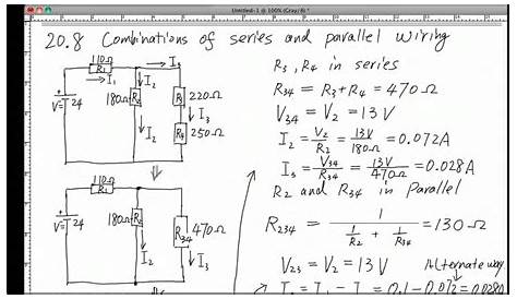 Combination of series and parallel circuits - YouTube