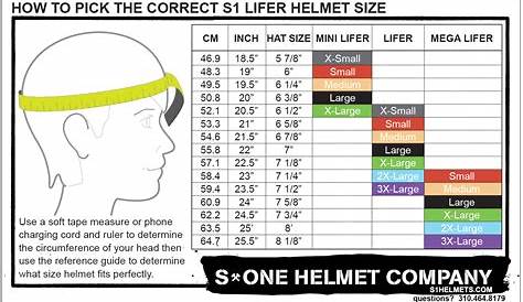 S1 Helmets Sizing Guide