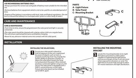 defiant solar motion security light manual