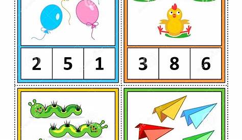 Math Activity Page for Kids - Learn and Practice Counting - Circle the