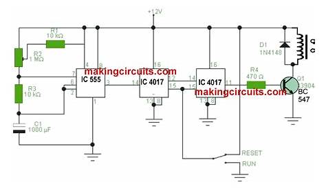3 hour timer circuit diagram