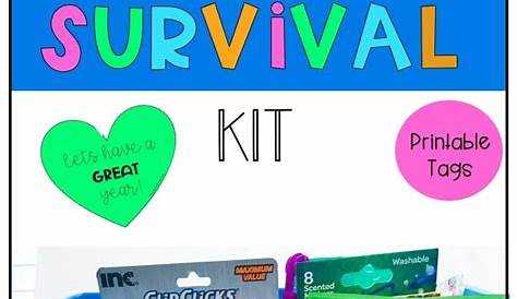 teacher survival kit printable template