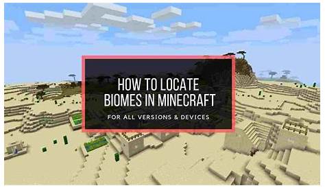 how to tp to biomes in minecraft