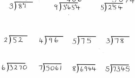 long division worksheets 5th grade math worksheet for kids - long