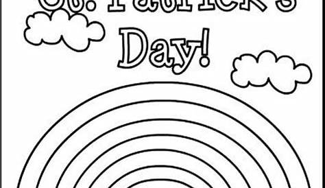 st patrick's day coloring pages free printable