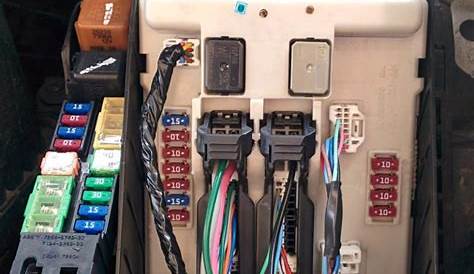Fuse box diagram Nissan Murano z50 z51 and relay with assignment and