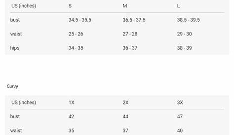 zenana jeans size chart