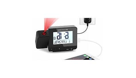 SMARTRO Digital Projection Alarm Clock with Indoor Thermometer
