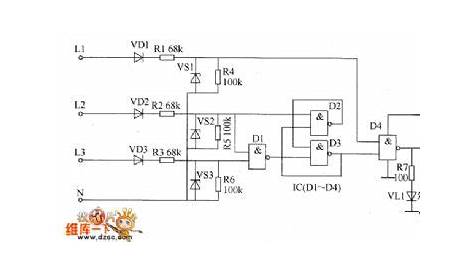 3 phase sequence indicator circuit diagram