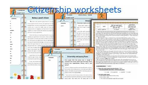 good citizenship worksheet