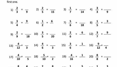 5Th Grade Equivalent Fractions : : 1 grade 4 expectations in this