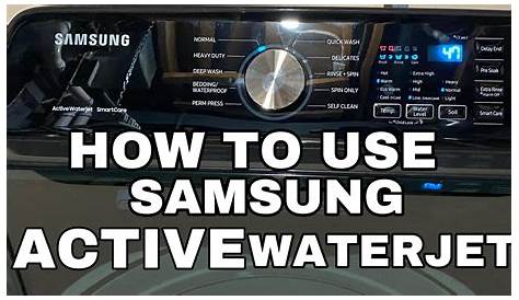 How to use Samsung active water jet smart care | SAMSUNG WASHING
