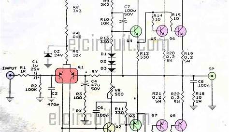 800W Power Amplifier Circuit - Electronic Circuit